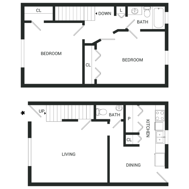 Floorplan - The Lux Townhomes