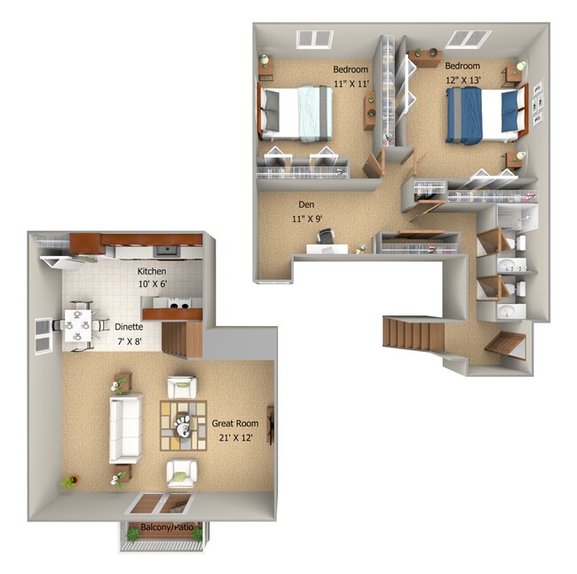 Floorplan - Woodmere Townhomes