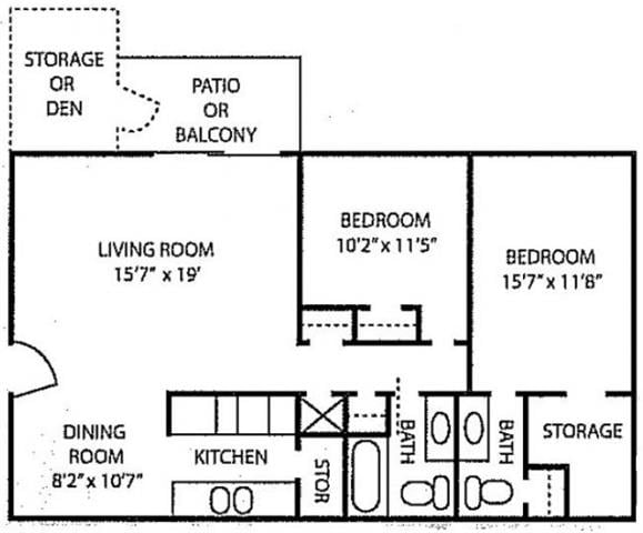2BR/2BA - Preserve at Evans Place