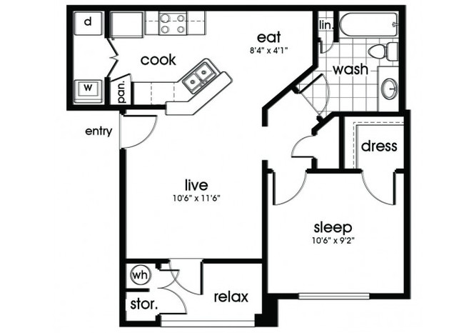 Floorplan - Parkway Senior Apartments