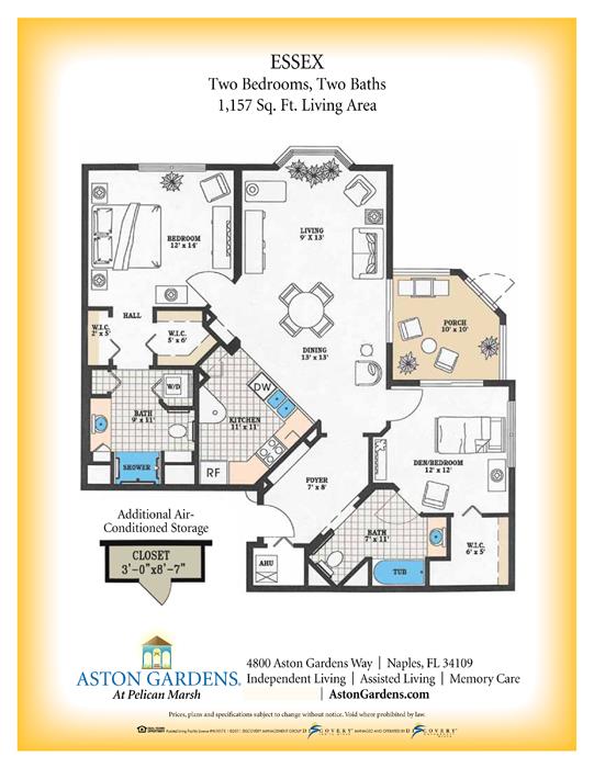 Floorplan - Aston Gardens At Pelican Marsh Senior Living