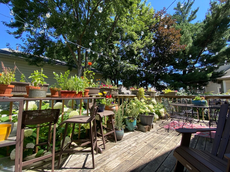 Your private, cozy deck in your treed backyard. - 819 Edmund Ave