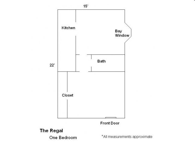 1BR/1BA - The Regal Apartments