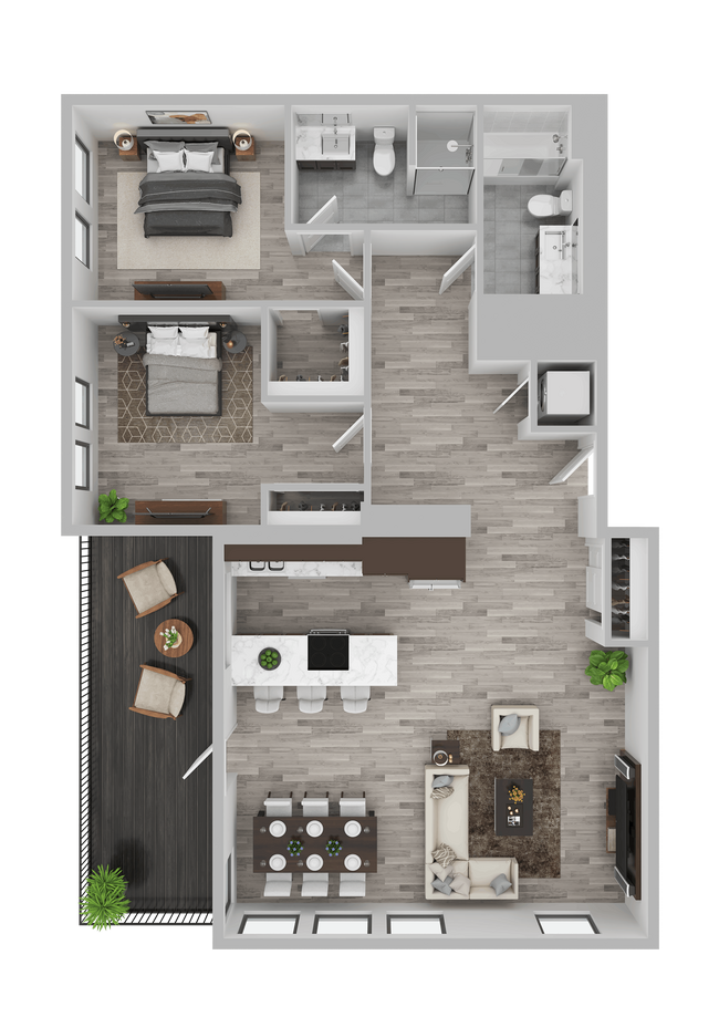 Floorplan - Hyas Point Apartments