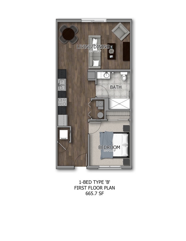 1 Bed 1 Bath - Oak Shore Commons