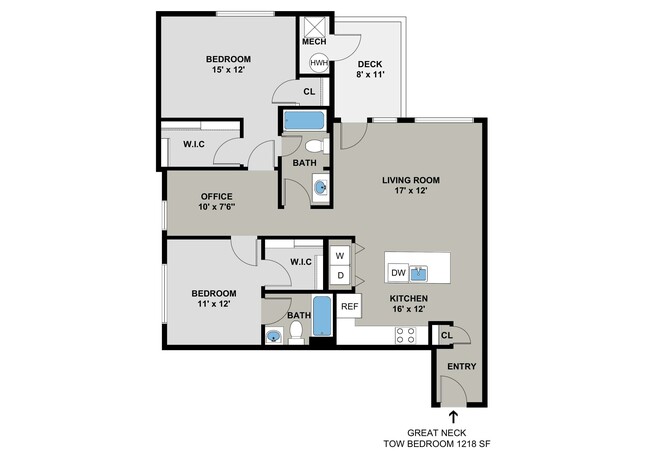 Great Neck 2BR/2BA - April 2023 Availability - Waterford Woods