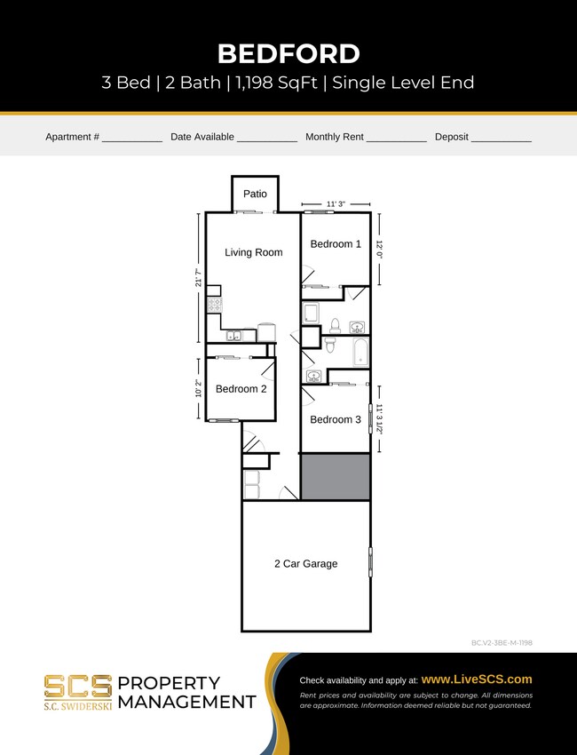 Floorplan - SCS Athens Apartment Community