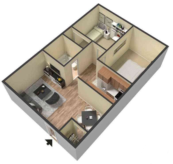 Floorplan - Gulf Vista Apartments