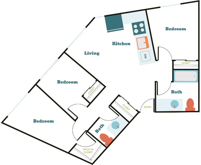 Floorplan - Tahoma Valley Apartments