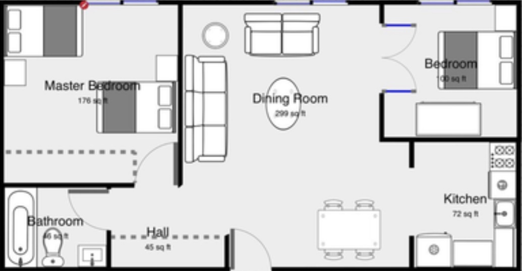 Floor plan - 4313 Knox Road