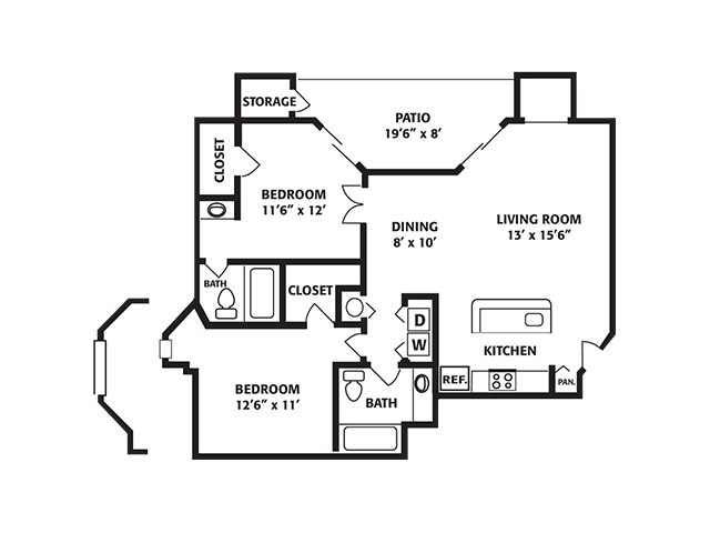 Floorplan - The Park at Portofino Apartments