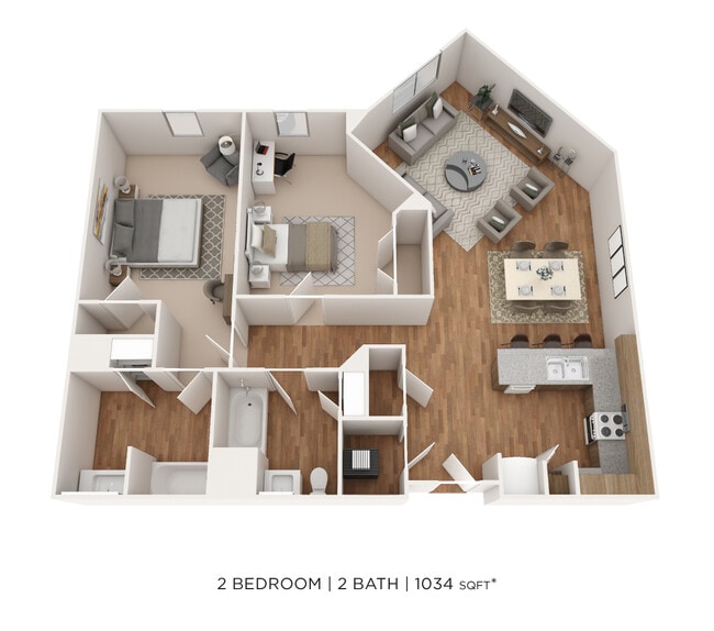 Floorplan - The Marquis at the Woods Apartment Homes