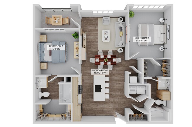 Floorplan - The Stadler Luxury Apartments