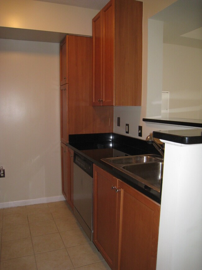 Kitchen looks out into living room - 851 N Glebe Rd
