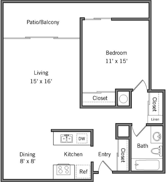 Floorplan - Americana Apartments