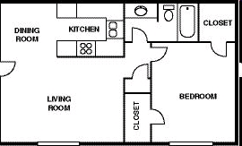Floorplan - Hilltop Manor Apartments