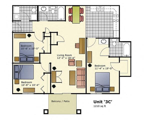 Floorplan - Autumn Park Apartments