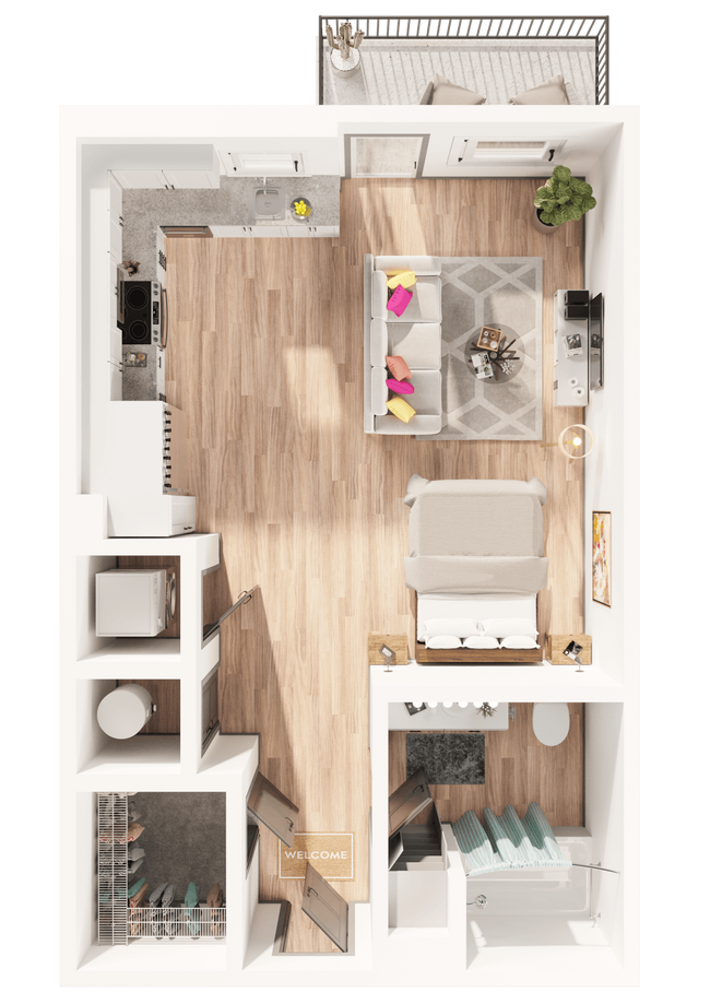 Floorplan - Arapahoe Square Apartments