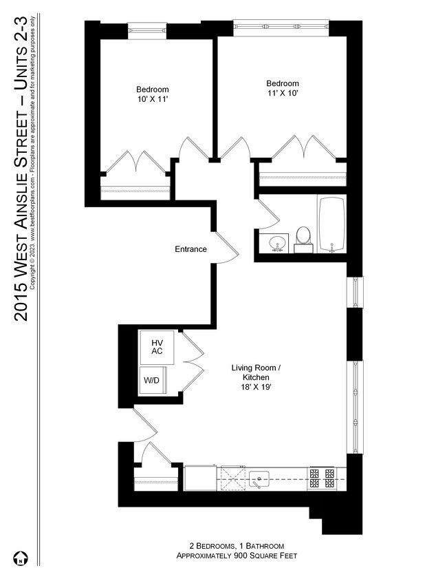 Floorplan - 2015-19 W. Ainslie / 4855-57 N. Seeley