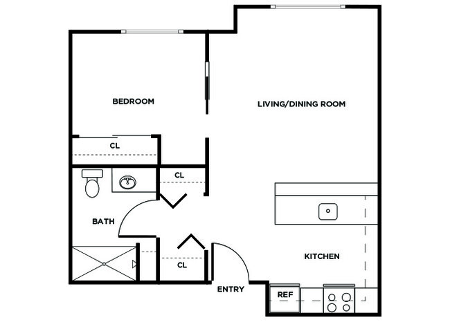 Floorplan - Ballinger Court Senior Affordable Apartments