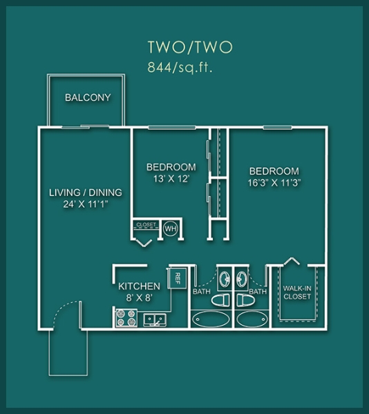 2BR/2BA - Flamingo Gardens