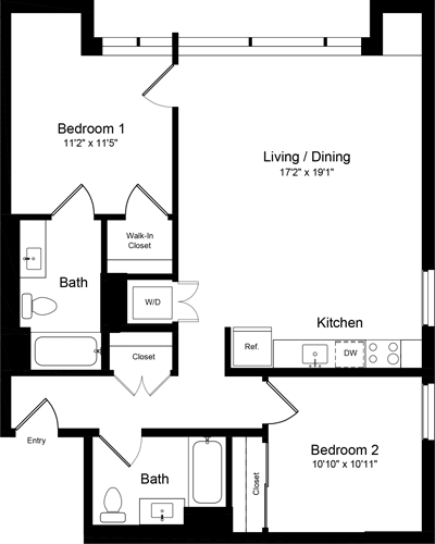 Floorplan - One Henry Adams