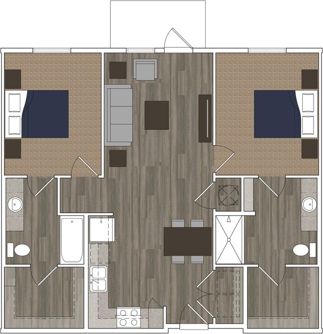 Floorplan - Sydney Trace Apartments