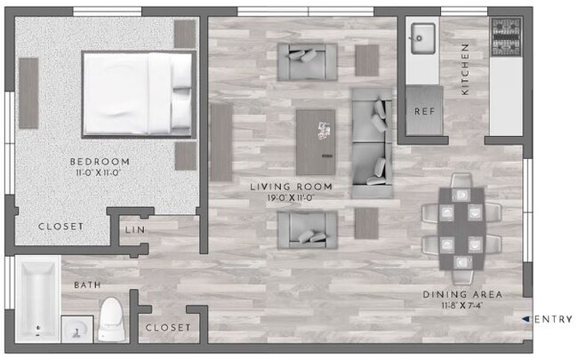 Floorplan - Eagle Rock Apartments at Mineola