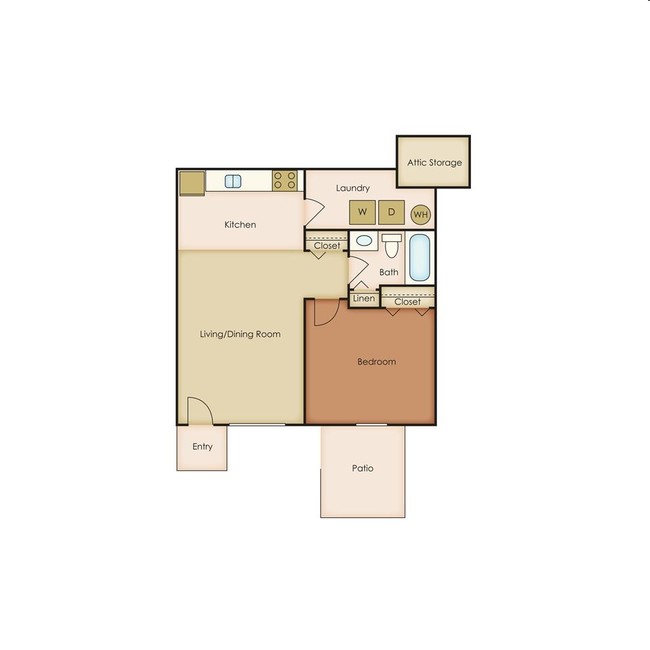 1BR/1BA - Newberry Apartments