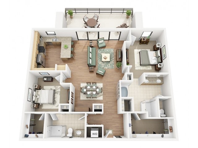 Merlot Penthouse Floor Plan - Ten Wine Lofts