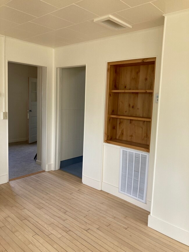 Living room built-in bookcase - 110 E Hickory St
