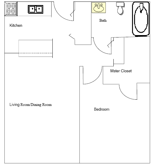 1BR/1BA - Oscoda Shores Apartments