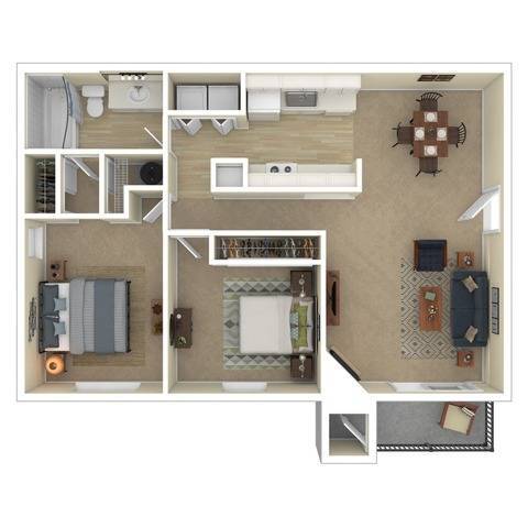 Floorplan - Ballinger Commons Apartments