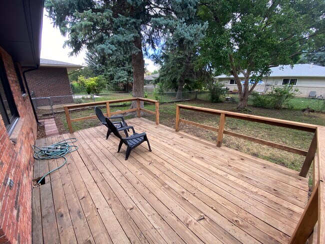 back deck from back door - 1108 Constitution Ave