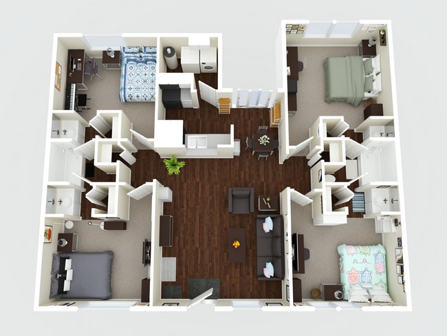4x2 Floorplan Eighteen18 - Eighteen18