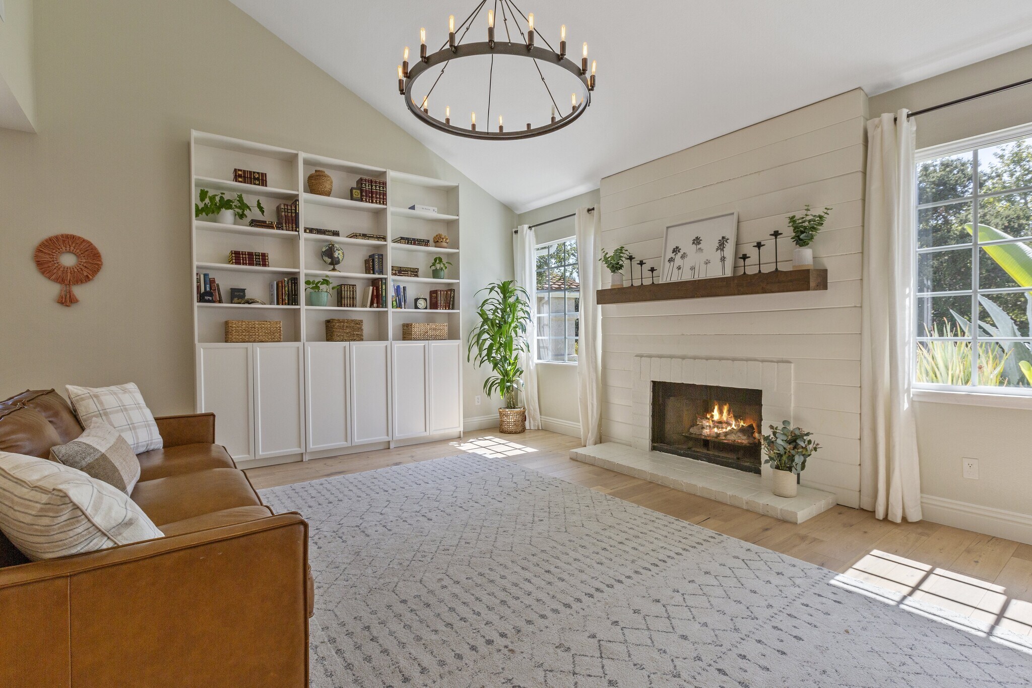 Living Room with Fireplace - 6146 Shadycreek Dr