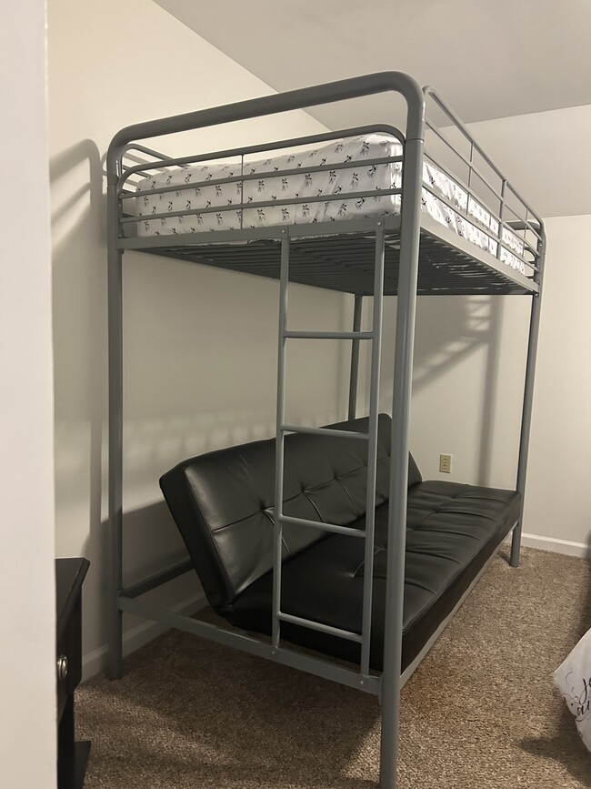 Single bunk and double couch bed. - 6245 Iron Bridges Rd