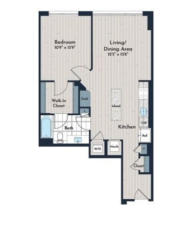 1B-4 Floor Plan - Meridian 2250 at Eisenhower Station