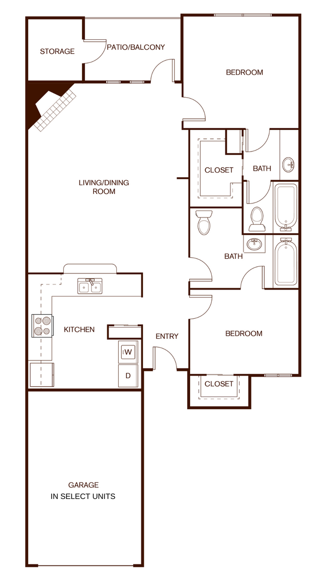 Floorplan - Oaks of Arlington