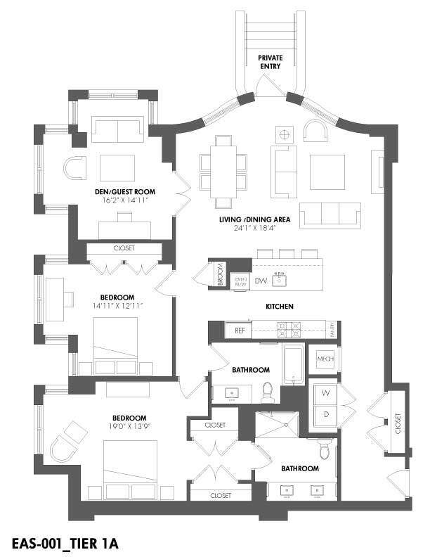 Floorplan - The Residences at Eastern Market