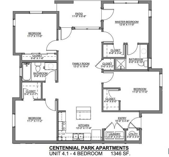 Floorplan - Centennial Park Apartments