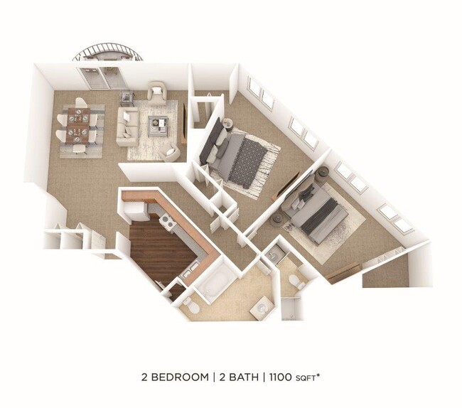 Floorplan - Green Lake Apartments and Townhomes