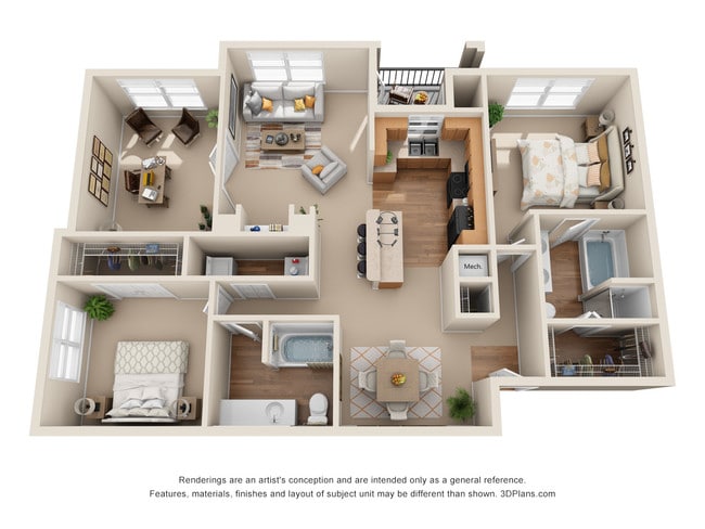 Floorplan - The Canyons Apartments