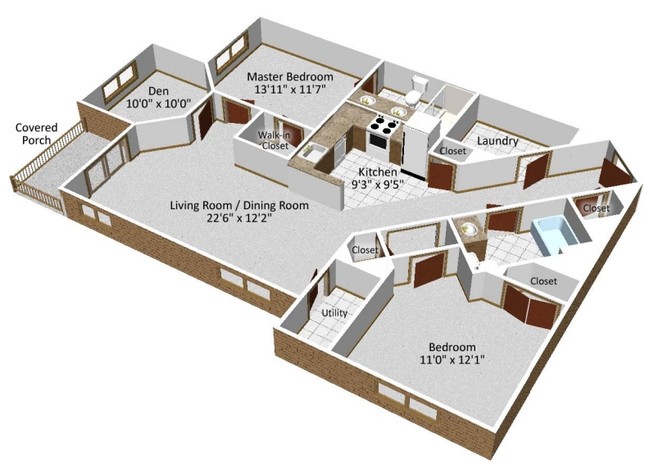 2BR/2BA - The Fairways at Timber Banks