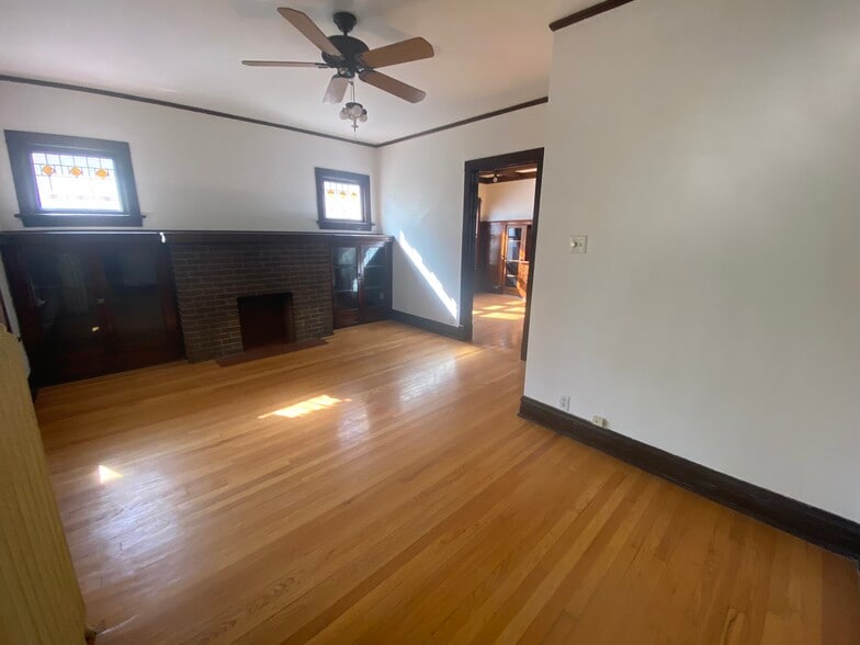 Light fixture mid-process of installation - 607 N Humphrey Ave