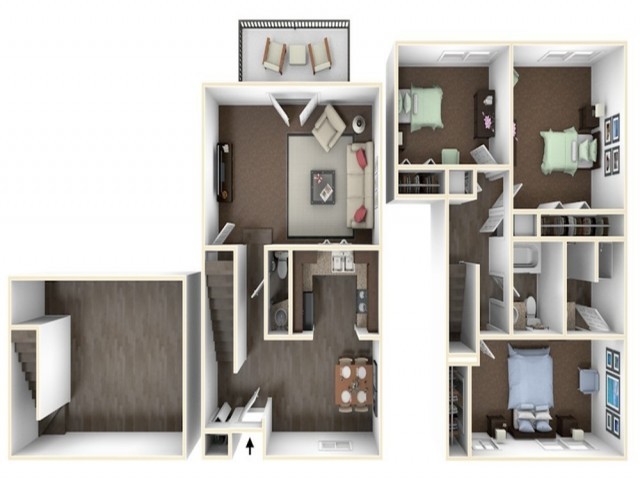 Floorplan - Chapel Hill Apartments