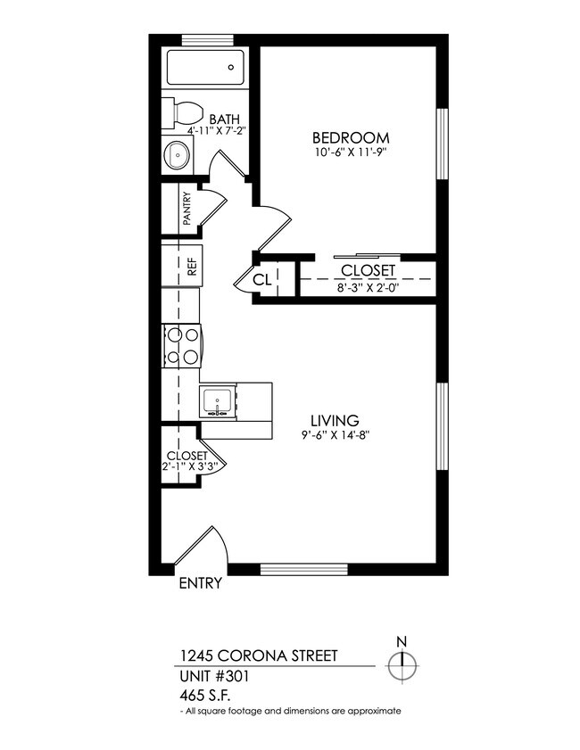 Floorplan - 1245 Corona Street