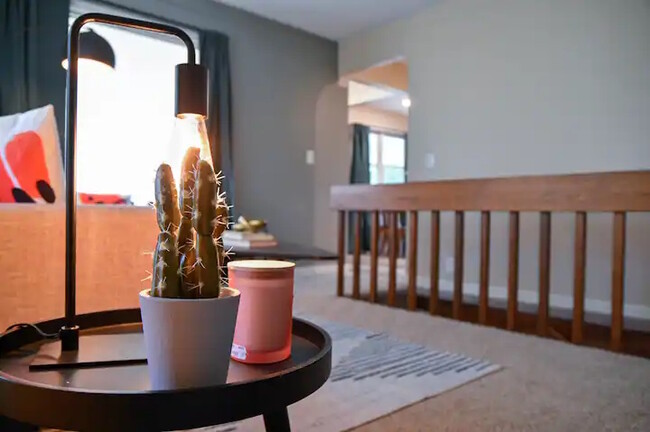 Living Room View to Kitchen Showing Stairway to Lower Level - 8109 Grant St