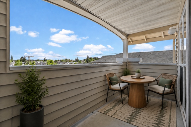 Staged Balcony l 2x2 Standard - Villas at Lawrence