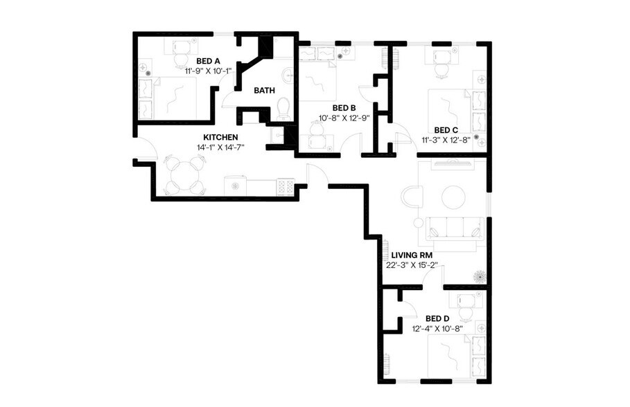 Building Photo - Room in Shared 4 bed/1 bath home